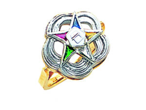 Eastern Star Ring Gold New For Sale