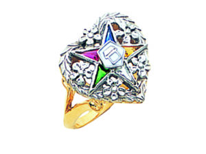 Eastern Star Ring Gold New For Sale