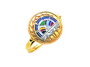 Order of Rainbow Ring Gold New For Sale