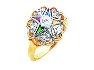 Eastern Star Ring Gold New For Sale