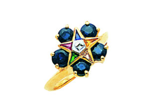 Eastern Star Ring Gold New For Sale