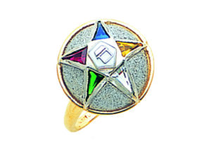Eastern Star Ring Gold New For Sale