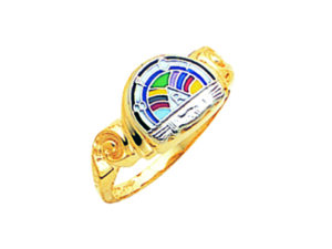 Order of Rainbow Ring Gold New For Sale