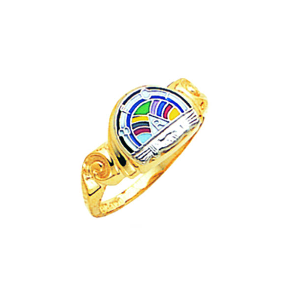 Order of Rainbow Ring Gold New For Sale