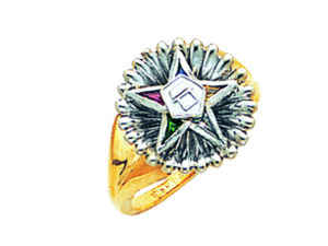 Eastern Star Ring Gold New For Sale