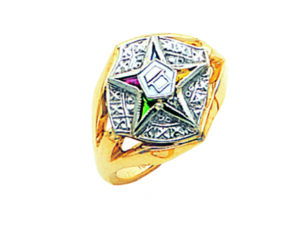 Eastern Star Ring Gold New For Sale