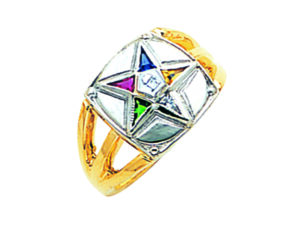 Eastern Star Ring Gold New For Sale