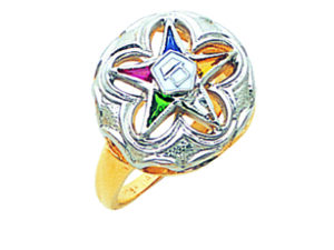 Eastern Star Ring Gold New For Sale