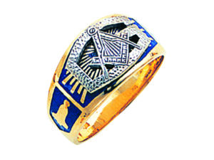 Masonic Blue Lodge Ring Gold New