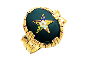 Eastern Star Ring Gold New For Sale