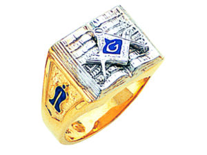 Masonic Blue Lodge Ring Gold New