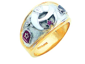 Shrine Shriner Ring Gold New For Sale