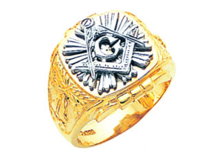 Masonic Blue Lodge Ring Gold New