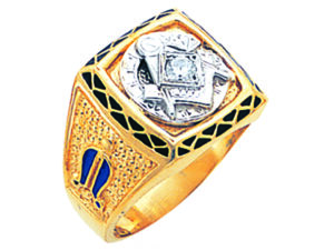 Masonic Blue Lodge Ring Gold New