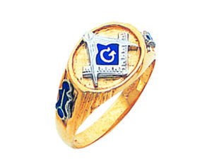 Masonic Blue Lodge Ring Gold New