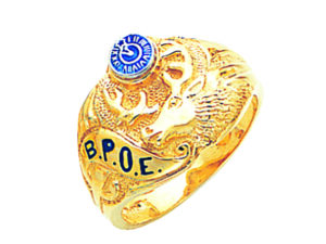 BPOE Elks Ring Gold New For Sale