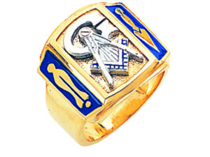 Masonic Blue Lodge Ring Gold New