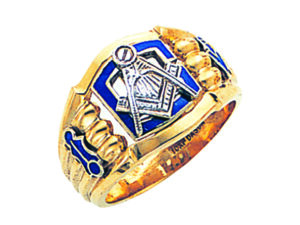 Masonic Blue Lodge Ring Gold New