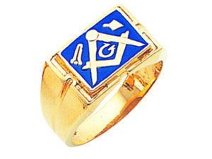 Masonic Blue Lodge Ring Gold New