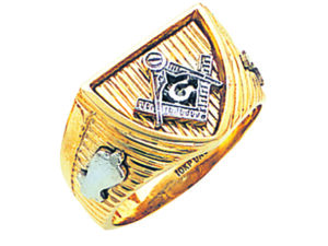 Masonic Blue Lodge Ring Gold New