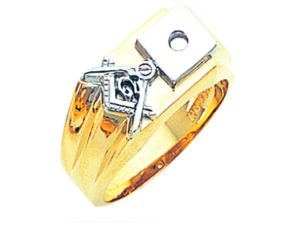 Masonic Blue Lodge Ring Gold New