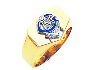 Masonic Blue Lodge Ring Gold New