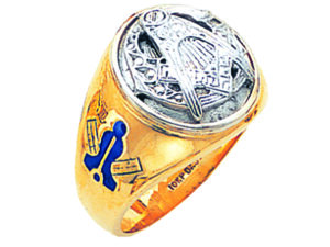 Masonic Blue Lodge Ring Gold New