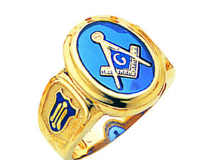 Masonic Blue Lodge Ring Gold New