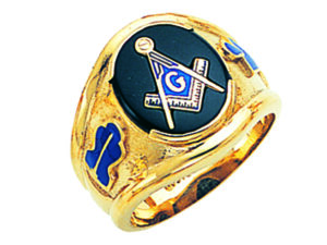 Masonic Blue Lodge Ring Gold New