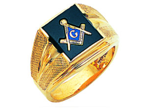 Masonic Blue Lodge Ring Gold New