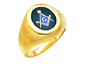 Masonic Blue Lodge Ring Gold New