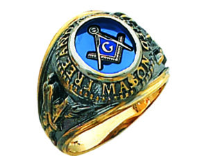 Masonic Blue Lodge Ring Gold New