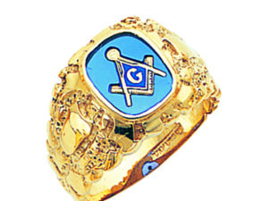 Masonic Blue Lodge Ring Gold New