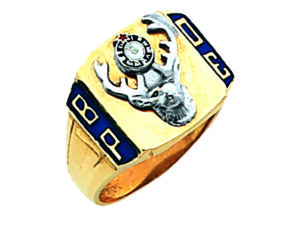 BPOE Elks Ring Gold New For Sale