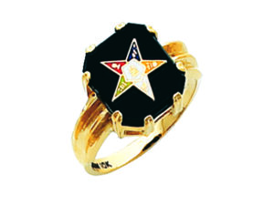 Eastern Star Ring Gold New For Sale