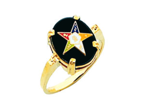 Eastern Star Ring Gold New For Sale