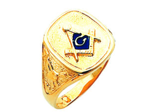 Masonic Blue Lodge Ring Gold New