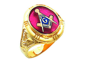 Masonic Blue Lodge Ring Gold New
