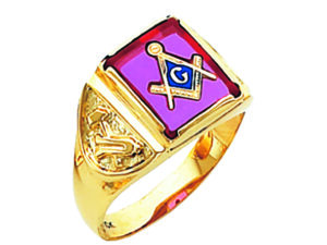 Masonic Blue Lodge Ring Gold New