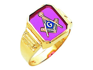 Masonic Blue Lodge Ring Gold New