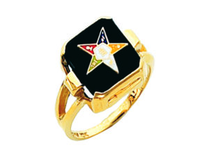 Eastern Star Ring Gold New For Sale