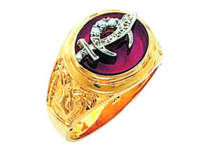 Shrine Shriner Ring Gold New For Sale