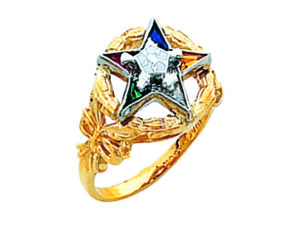 Eastern Star Ring Gold New For Sale