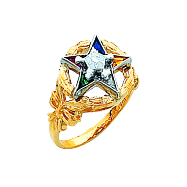 Eastern Star Ring Gold New For Sale