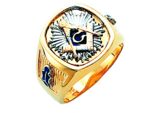 Masonic Blue Lodge Ring Gold New