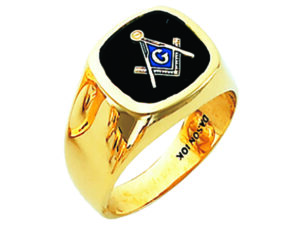 Masonic Blue Lodge Ring Gold New