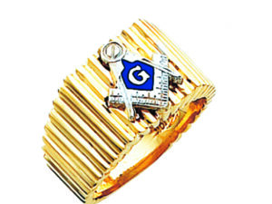 Masonic Blue Lodge Ring Gold New