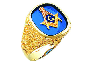 Masonic Blue Lodge Ring Gold New