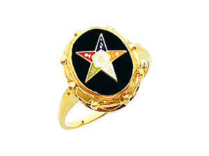 Eastern Star Ring Gold New For Sale