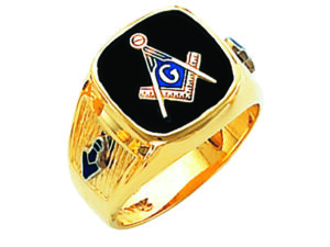Masonic Blue Lodge Ring Gold New